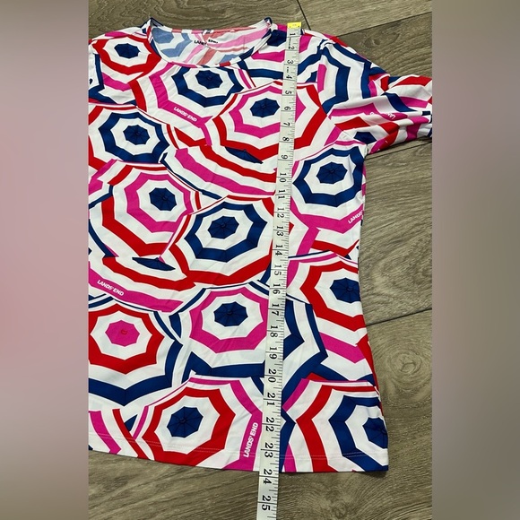 🌂 Lands' End Women's Umbrella Print Long Sleeve Cover-Up - Multicolor  🌂 - Picture 6 of 10